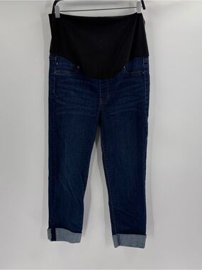 Liverpool Los Angeles Maternity Everyday Blue The Capri Cuffed Jeans Size 12/31
